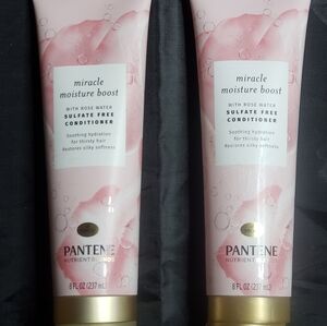 2 miracle moisture boost with rose water sulfate free conditioner Pantene new